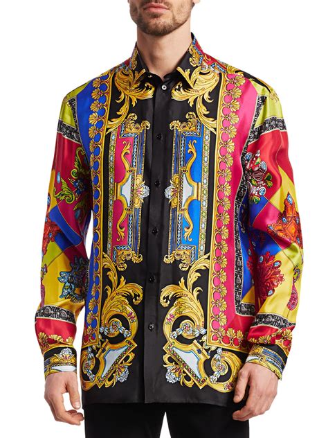 versace shirts cheap india|Versace long sleeve shirts.